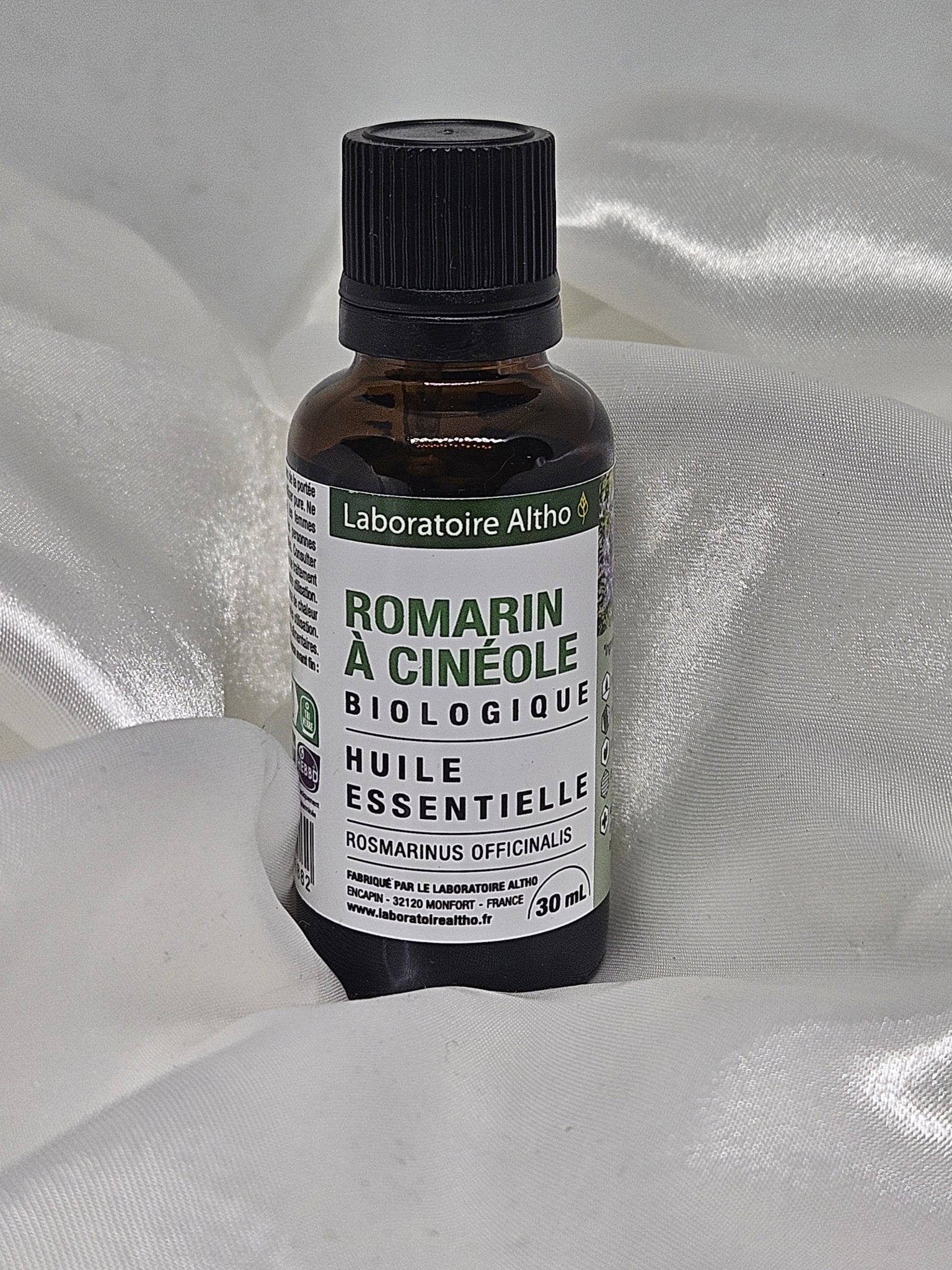 Huile essentielle romarin à cinéole 30 ml laboratoire altho - La farigoule mille et une plante