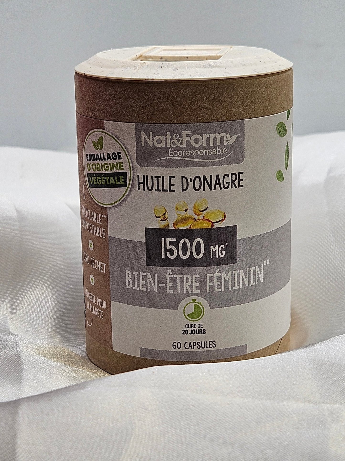 Huile onagre 60 gélules nat et form - La farigoule mille et une plante