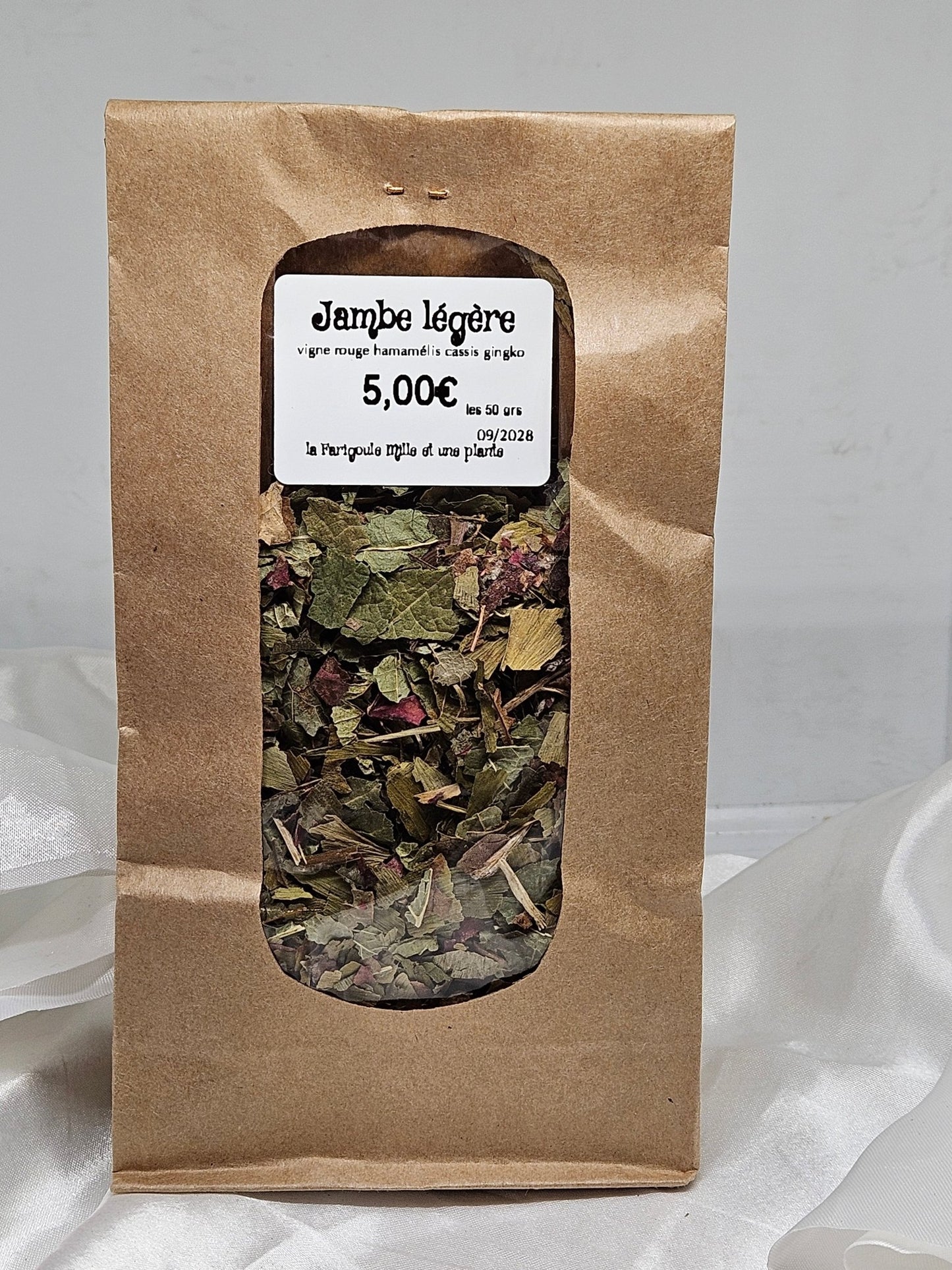 Jambe légère ( vigne rouge hamamélis cassis gingko ) 50 grs - La farigoule mille et une plante