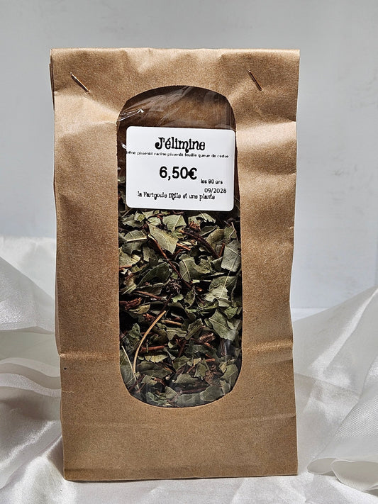 J'élimine ( frêne pissenlit racine pissenlit feuille queue de cerise ) 90 grs - La farigoule mille et une plante