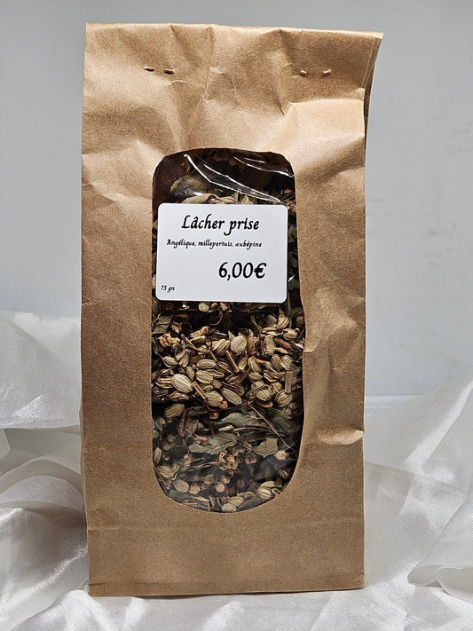 Lâcher prise ( angelique millepertuis aubépine ) 75 grs - La farigoule mille et une plante