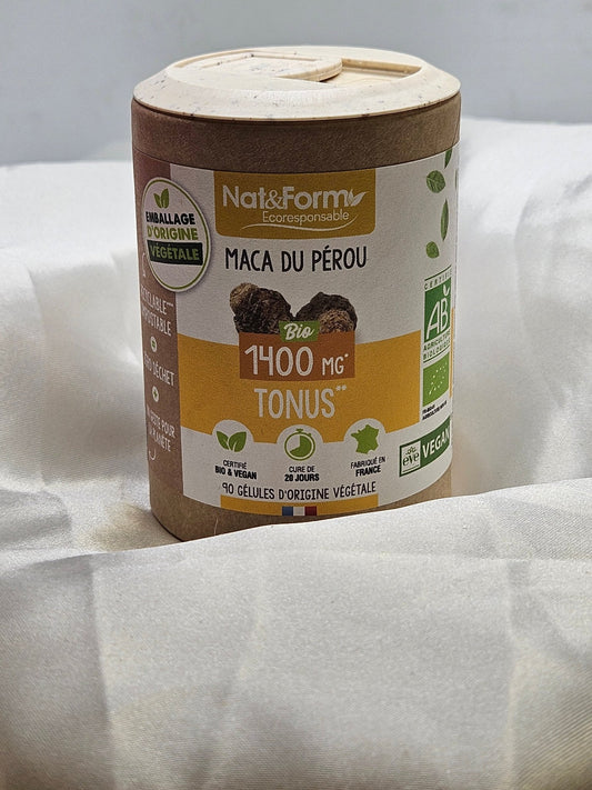 Maca du pérou 90 gélules Nat et form - La farigoule mille et une plante