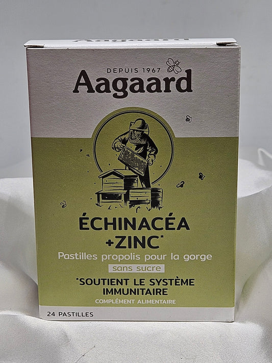 Pastille gorge échinacea + zinc 24 pastilles Aagaard - La farigoule mille et une plante