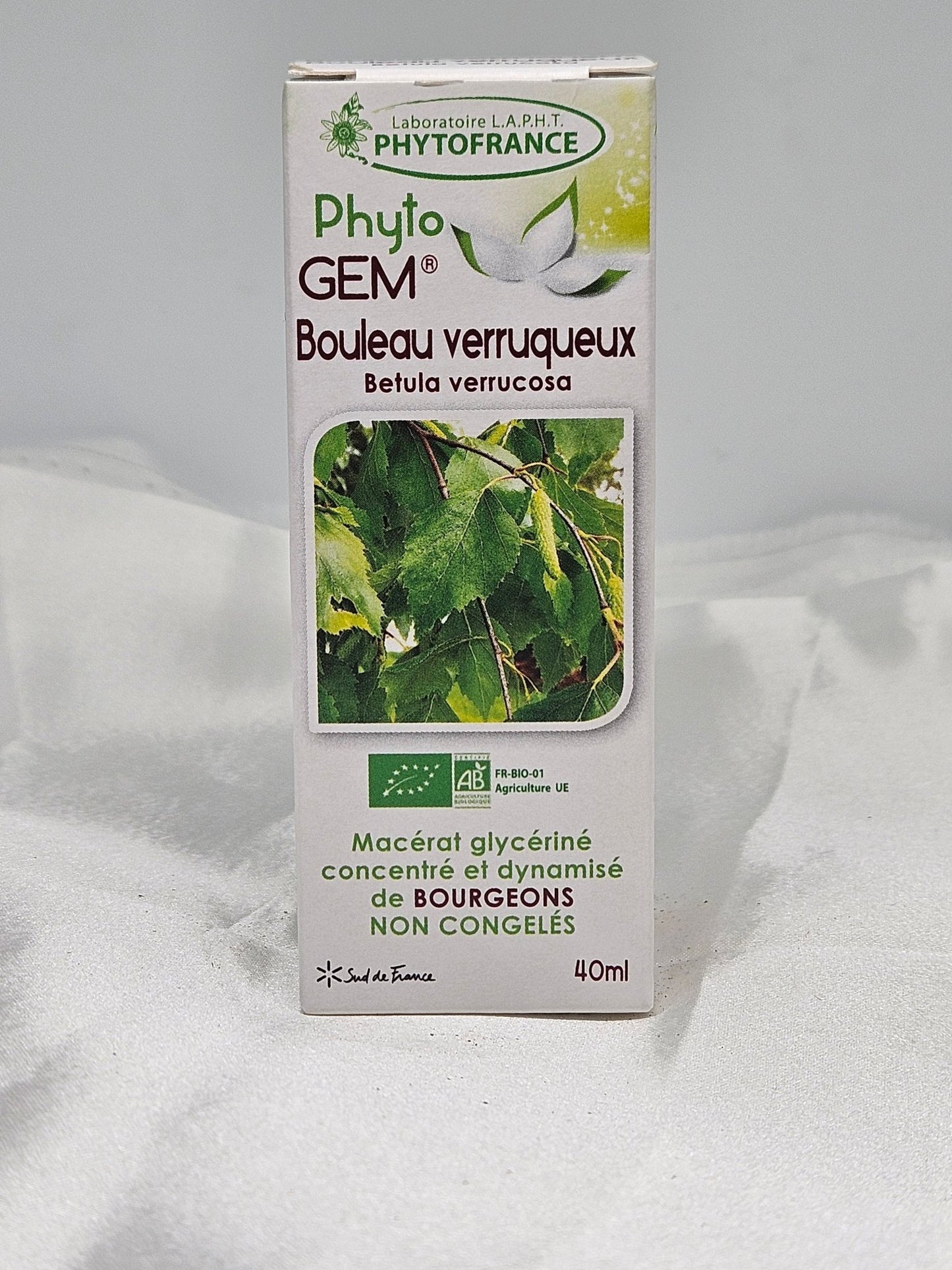 Phyto gem Macérât de bourgeons bouleau verruqueux 40 ml phytofrance - La farigoule mille et une plante