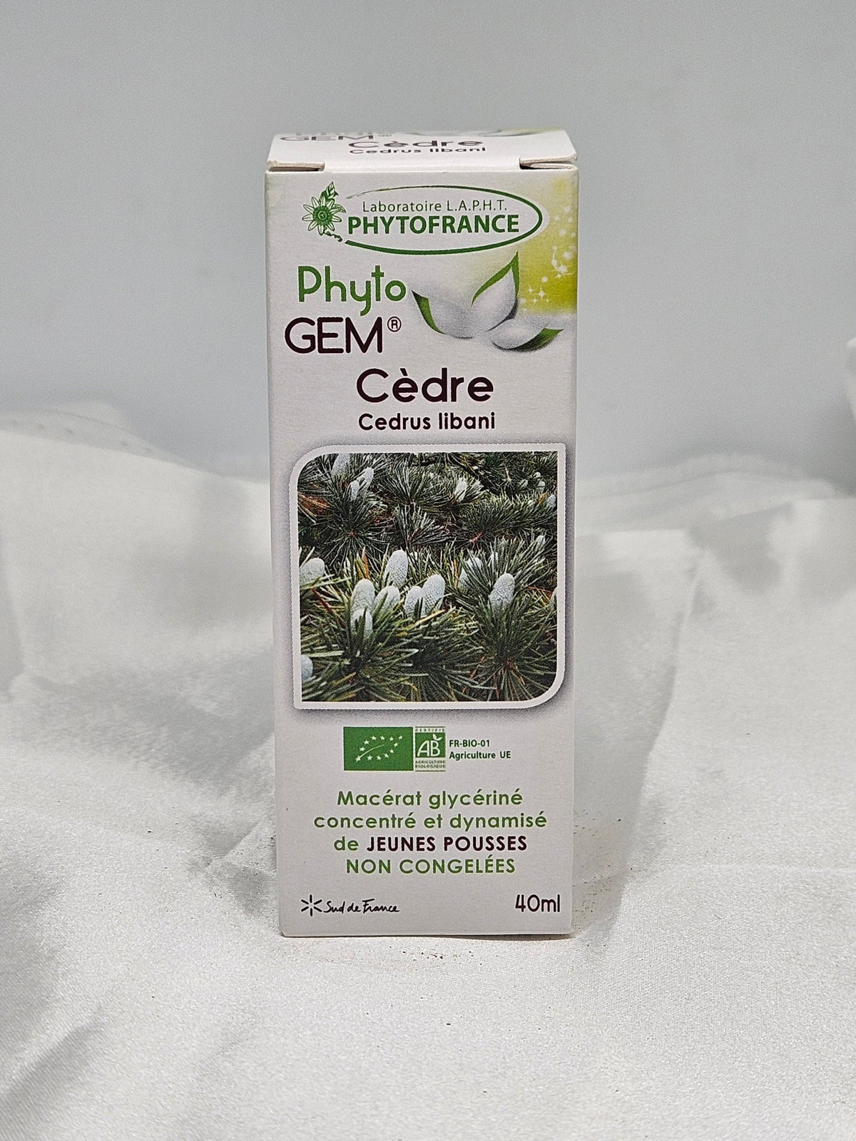 Phyto gem Macérât de bourgeons cèdre 40 ml phytofrance - La farigoule mille et une plante