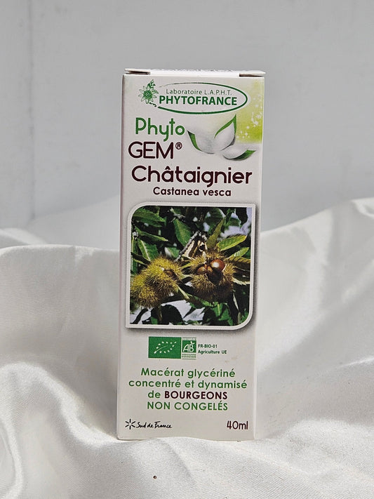 Phyto gem Macérât de bourgeons châtaignier 40ml phytofrance - La farigoule mille et une plante
