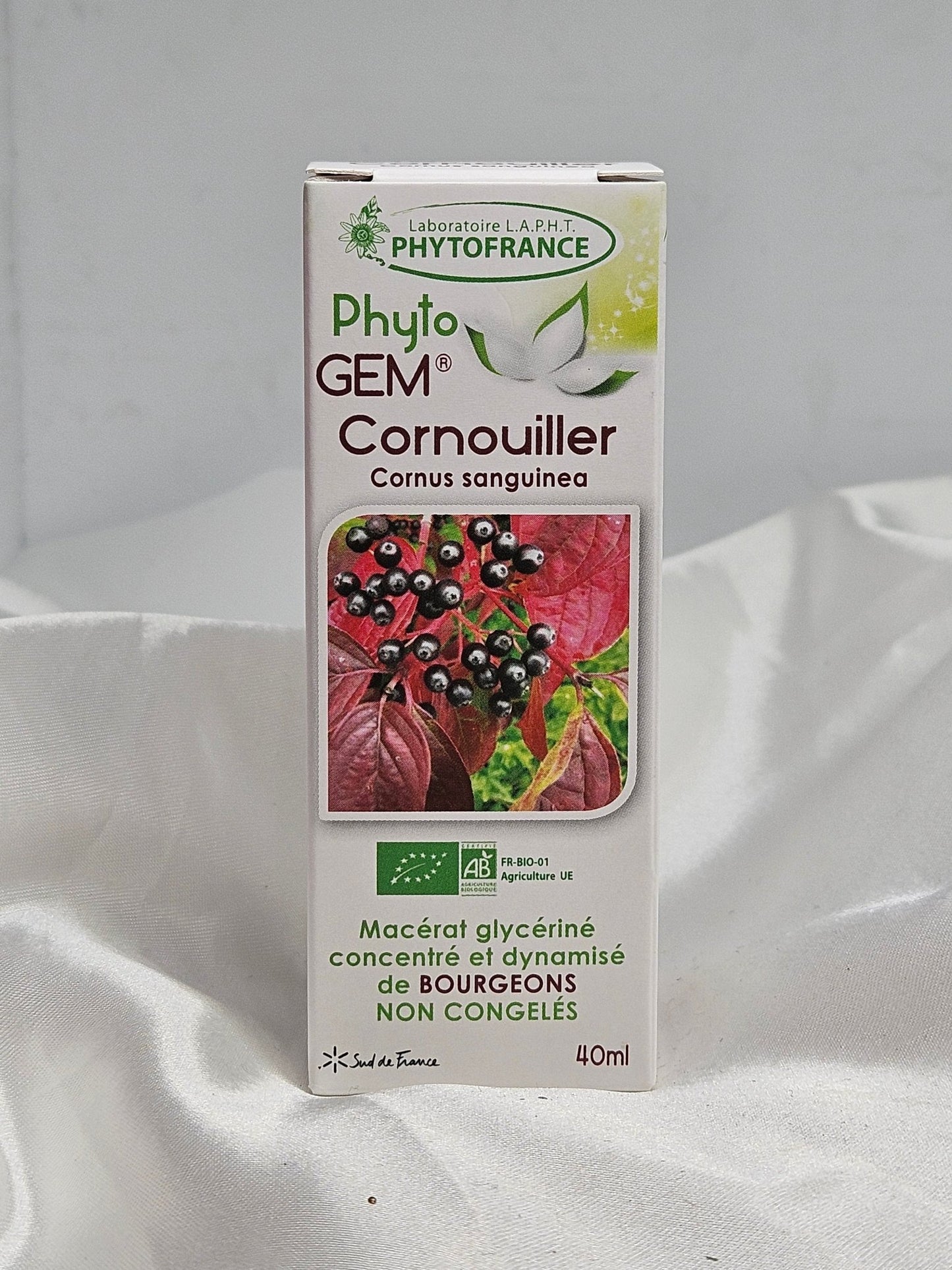 Phyto gem Macérât de bourgeons cornouillier 40 ml phytofrance - La farigoule mille et une plante