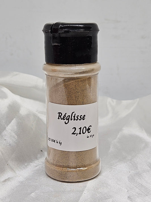 Réglisse poudre 30 grs - La farigoule mille et une plante