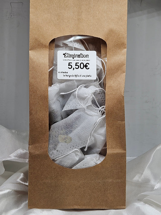 Infusette élimination hibiscus frêne bouleau queue de cerise pissenlit 15 infusettes