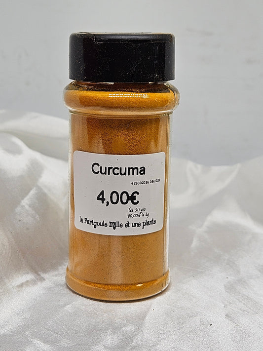 Curcuma poudre 50 grs La farigoule mille et une plante