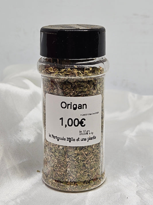 Origan 10 grs feuille coupé ( origanum vulgare ) La farigoule mille et une plante