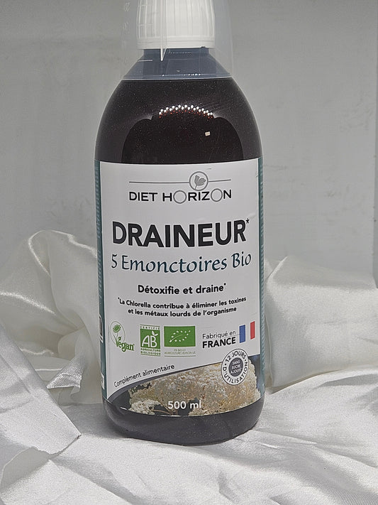 Draineur 5 emonctoires bio 500 ml diet horizon La farigoule mille et une plante