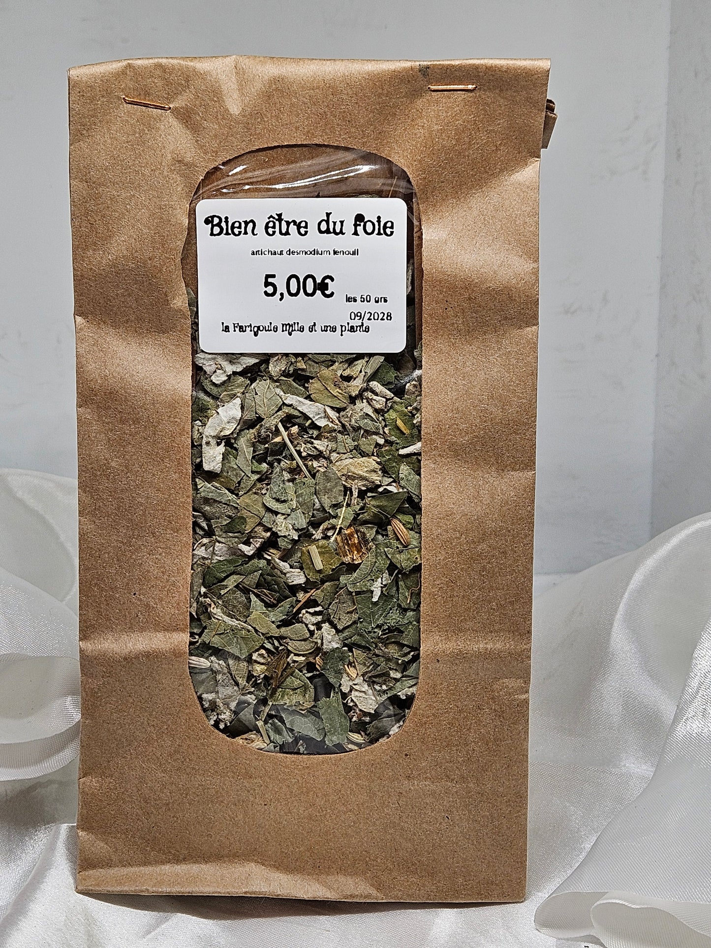 Bien être du foie ( artichaut desmodium fenouil )50 grs La farigoule mille et une plante