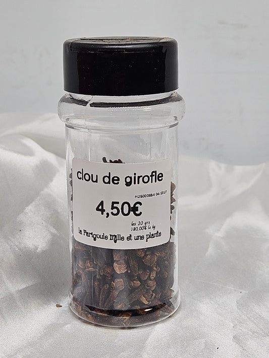 Clou de girofle 20 grs ( eugenia caryophyllata ) La farigoule mille et une plante