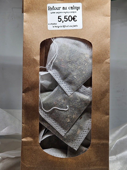 Infusettes retour au calme melisse marjolaine angelique aubépine 15 Infusettes