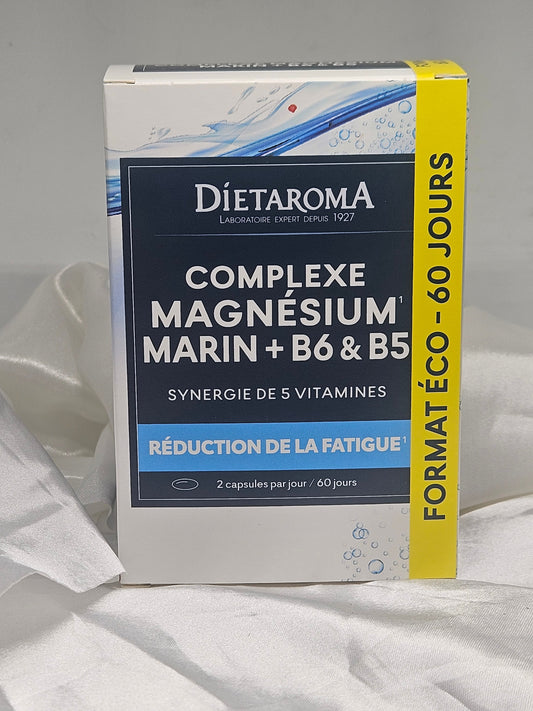 Magnesium marin + B6 et B5 120 gélules Dietaroma La farigoule mille et une plante