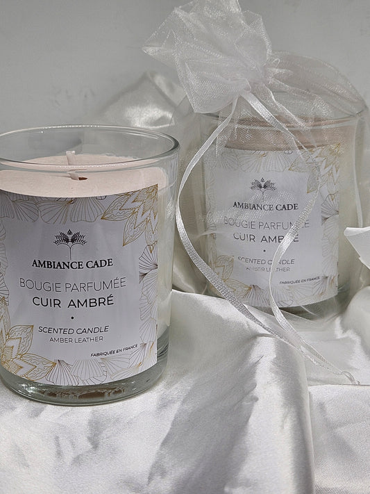 Bougie cade cuivre ambré