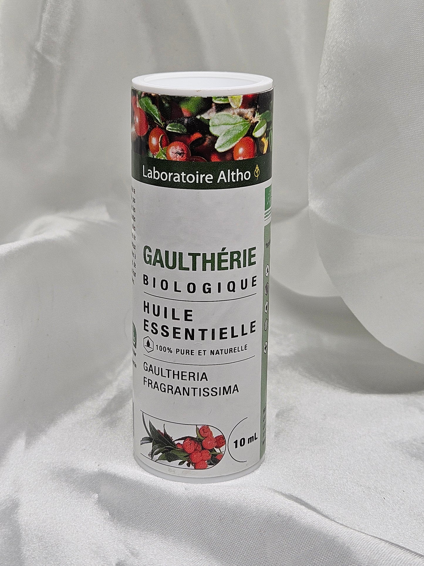 Huile essentielle gaulthérie 10 ml laboratoire altho La farigoule mille et une plante