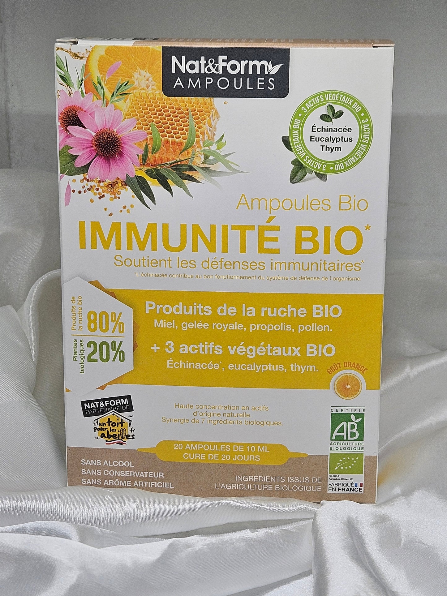 Ampoule Immunité Bio 20 ampoules Nat et form La farigoule mille et une plante