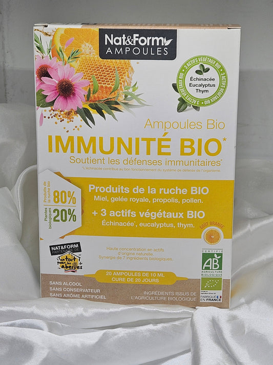 Ampoule Immunité Bio 20 ampoules Nat et form La farigoule mille et une plante