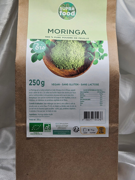 Moringa poudre 250 grs Nutrtion concepte La farigoule mille et une plante