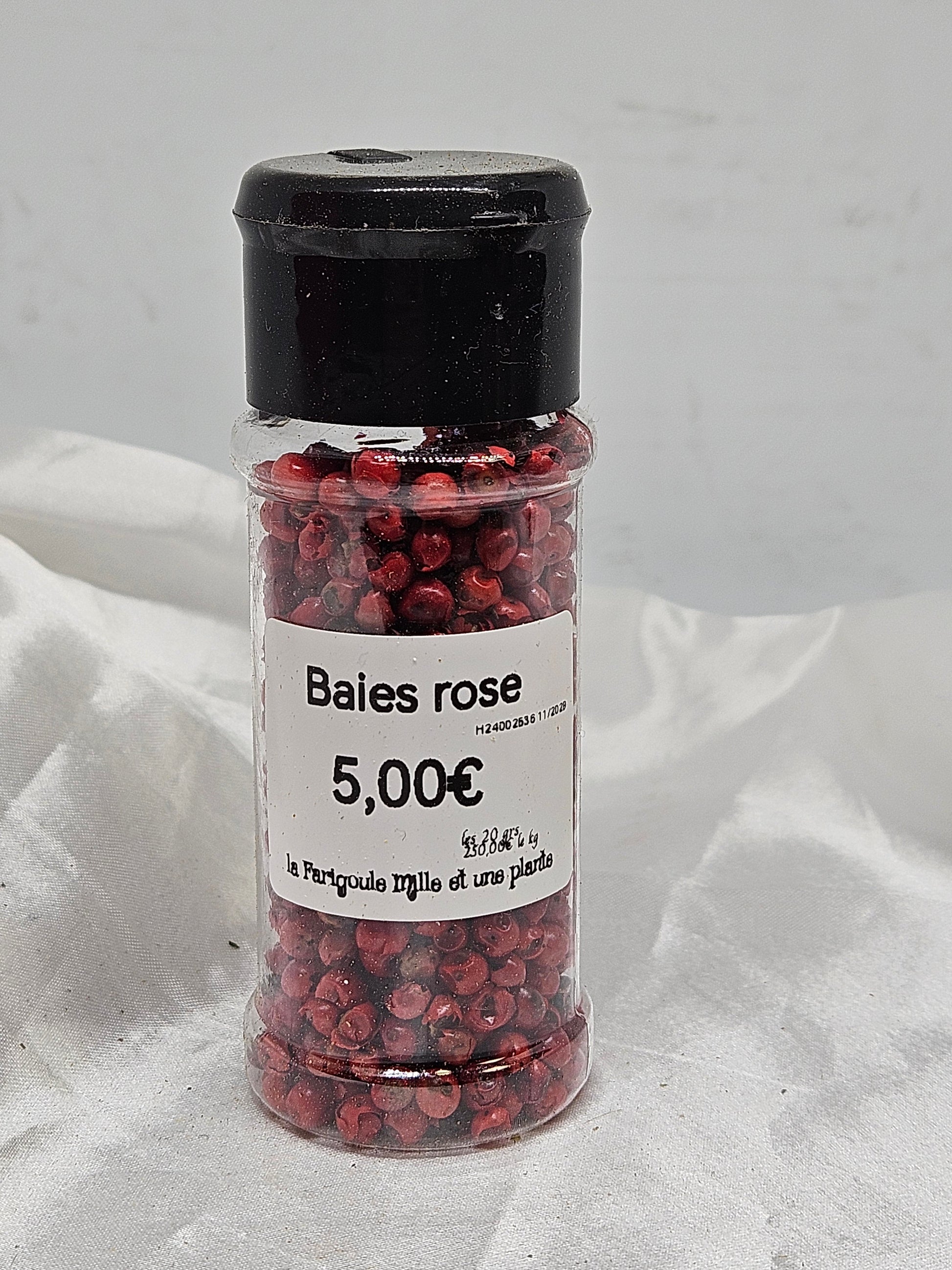Baies rose 20grs La farigoule mille et une plante