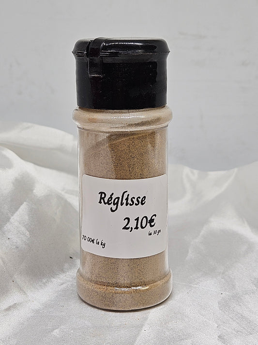 Réglisse poudre 30 grs La farigoule mille et une plante