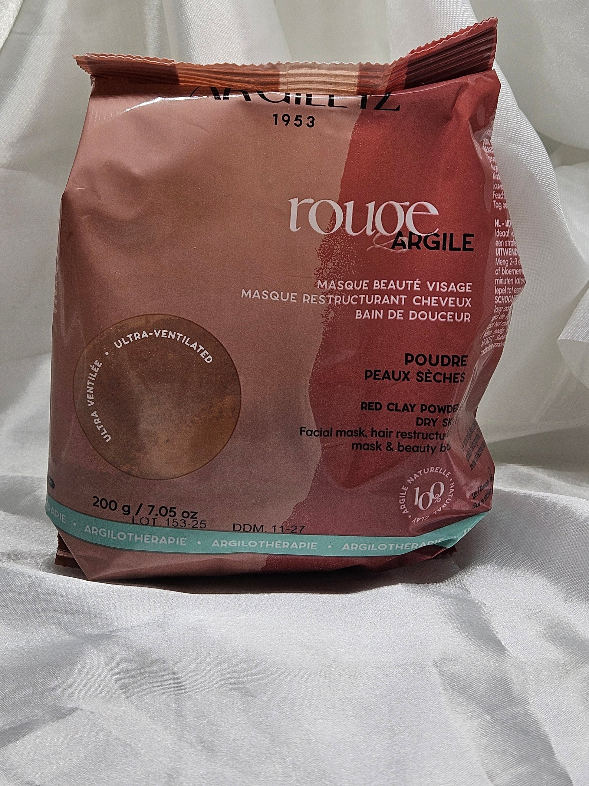 Argile rouge poudre 300 grs argiletz La farigoule mille et une plante