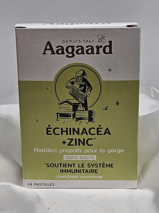Pastille gorge échinacea + zinc 24 pastilles Aagaard La farigoule mille et une plante