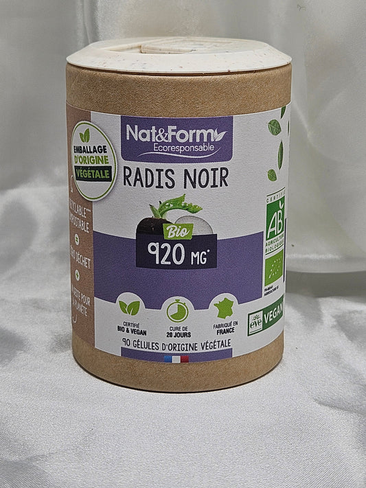 Radis noir 90 gélules nat et form La farigoule mille et une plante